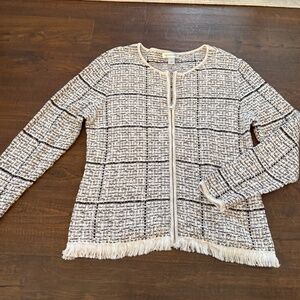 Christopher and Banks Zip-Up Cardigan